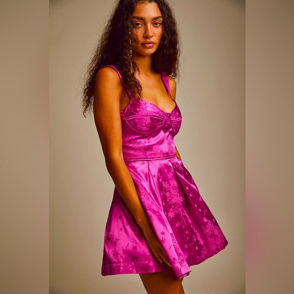 NWT SABINA MUSAYEV Petal Dress Fuchsia XL